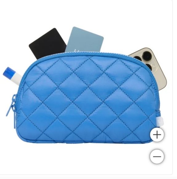 Lolë Unisex Quilted Belt Bag / Sling Bag, nw, Blue - Picture 5 of 7